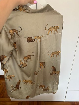 Camisa Zara Animal Print Talla M