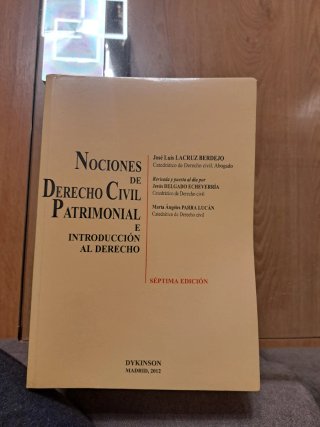 Nociones Derecho Civil Patrimonial