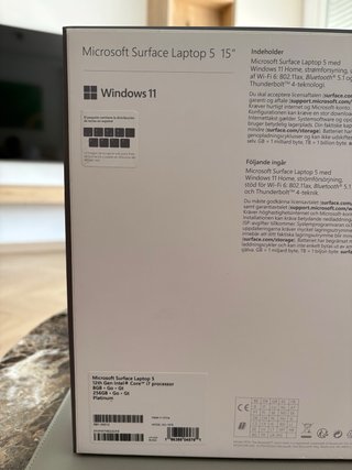 Microsoft Surface Laptop 5 i7 Plata