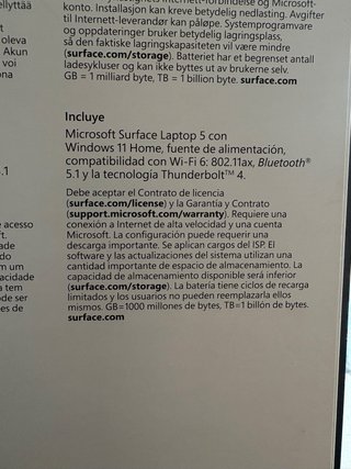 Microsoft Surface Laptop 5 i7 Plata