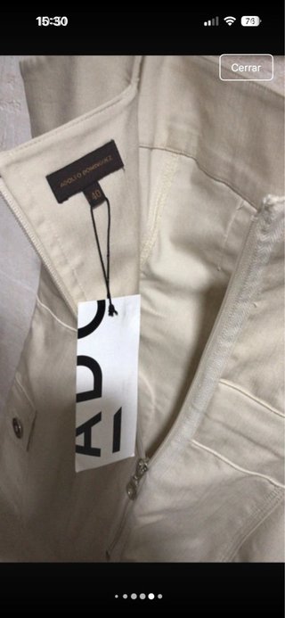 Vestido Adolfo Domínguez Talla 40 Beige