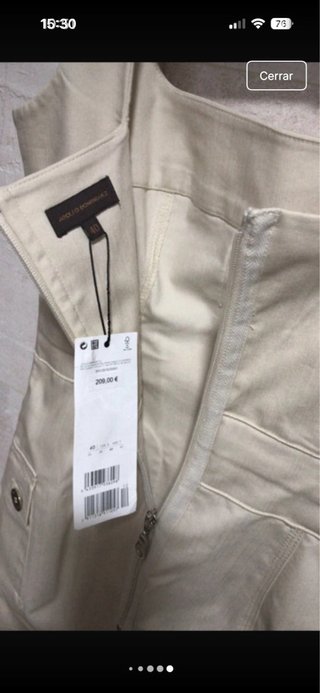 Vestido Adolfo Domínguez Talla 40 Beige