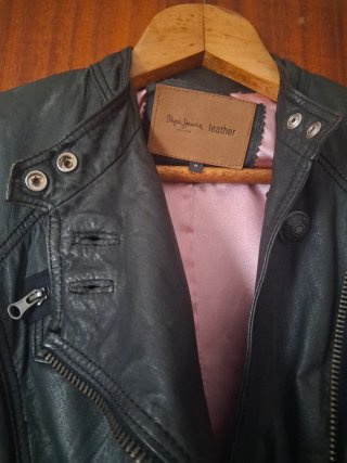 Chaqueta Cuero Pepe Jeans Negra
