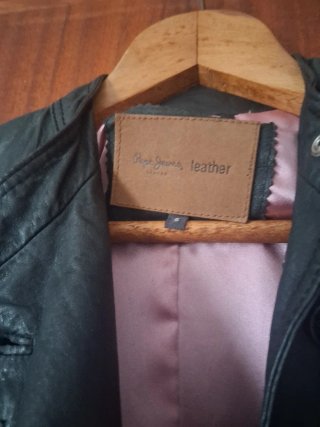 Chaqueta Cuero Pepe Jeans Negra