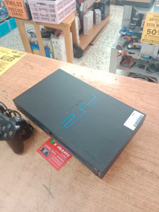 CONSOLA SONY PS2 FAT CON MANDO Y CABLES