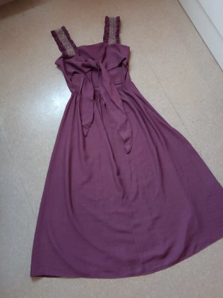 Vestido con lazada talla S