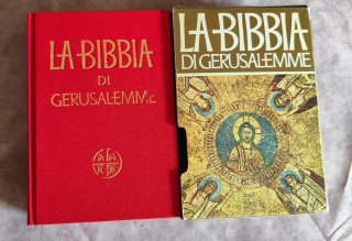 Bibbia di Gerusalemme Edizione in Tela Rossa con C