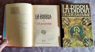 Bibbia di Gerusalemme Edizione in Tela Rossa con C