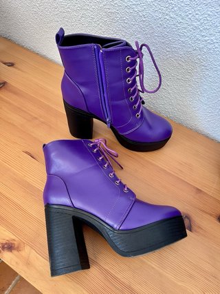 Pack x2 botines y botas lila/morado