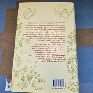 Libro poema La divina comedia de Dante Alighieri