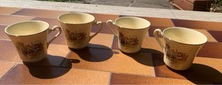 Set 4 tazze vintage Imperial Crown Ivory Stone