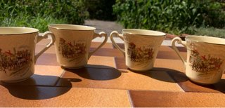 Set 4 tazze vintage Imperial Crown Ivory Stone