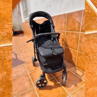 Silla de Paseo Negra Ligera Plegable
