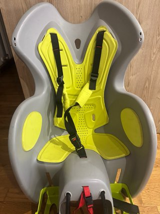 Silla bici niño gris/verde