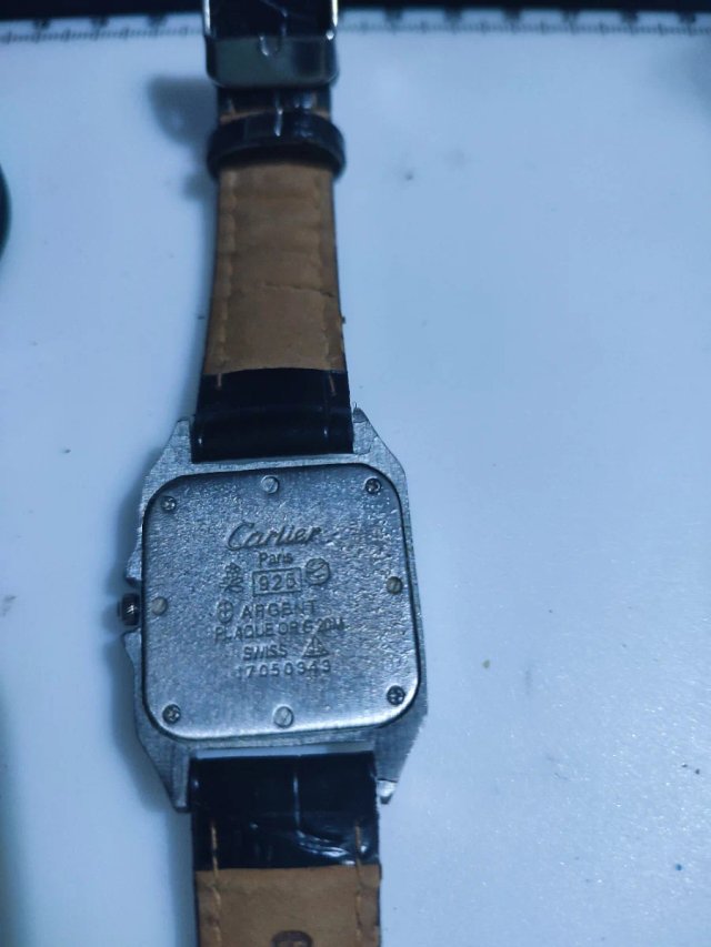 Lote de relojes 3 estilo Cartier moda hombre y muj