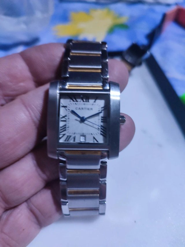 Lote de relojes 3 estilo Cartier moda hombre y muj