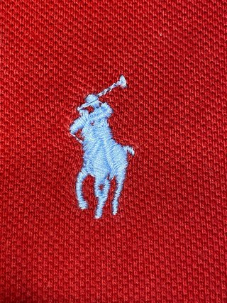 Polo T-Shirt Polo Ralph Lauren Rosso/Blu (M) Donna