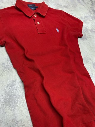 Polo T-Shirt Polo Ralph Lauren Rosso/Blu (M) Donna