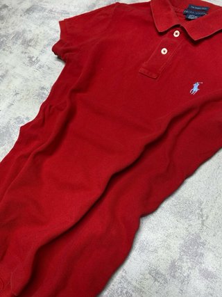 Polo T-Shirt Polo Ralph Lauren Rosso/Blu (M) Donna