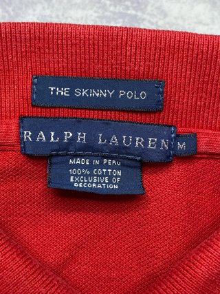 Polo T-Shirt Polo Ralph Lauren Rosso/Blu (M) Donna