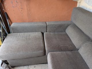 Sofá Chaiselongue Gris Tela. HOY 225€