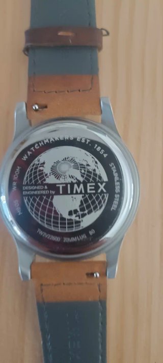 Reloj Timex Expedition Correa Cuero Marrón y Azul