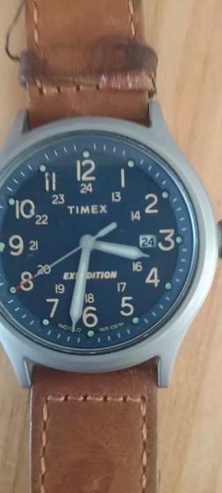 Reloj Timex Expedition Correa Cuero Marrón y Azul