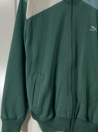 Felpa a zip Puma vintage di lana taglia XL