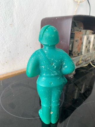 Figura militar vintage URSS