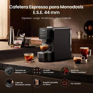 Cafetera Monodosis ESE 44mm Táctil NUEVA