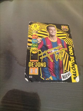 Carta De Jong Balón de Oro Nuevo