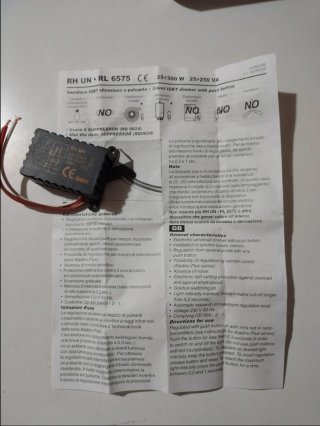 Lotto da 10Varialuce Dimmer Relco RHUN (RP0094)
