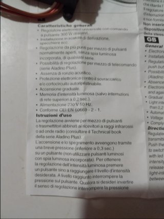 Lotto da 10Varialuce Dimmer Relco RHUN (RP0094)
