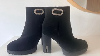 Botines negros tacón plataforma