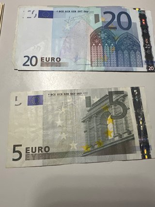 Billetes antiguos Euro 2002