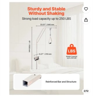 Barra de Trapézio VEVOR  para mobilidade na cama