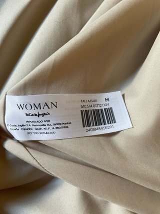 Cappotto beige donna oversize El Corte Inglés