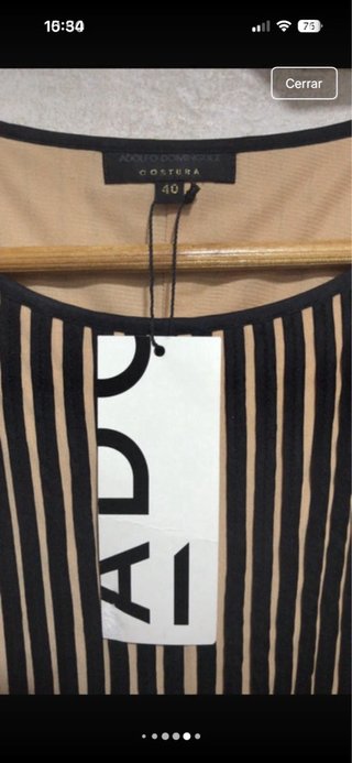 Vestido Adolfo Domínguez Talla 40 Rayas