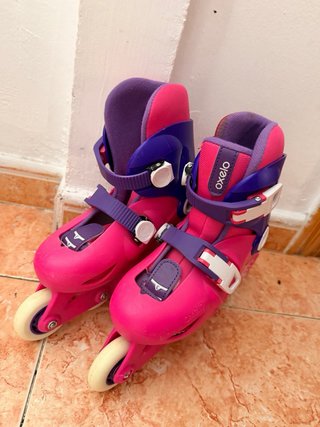 Lote Patines Infantiles Oxelo + Rodilleras XS