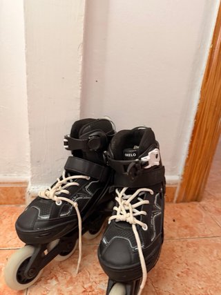 Lote Patines Infantiles Oxelo + Rodilleras XS