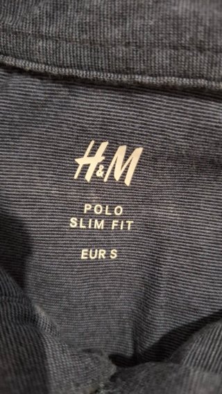 Polo manga corta azul