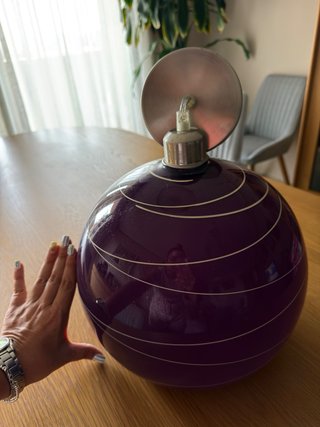 Lámpara colgante morada diseño moderno