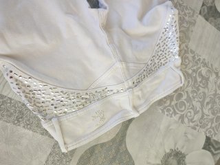 Pantalón pitillo blanco elástico