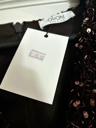 Vestido lentejuelas OliOh! Talla M