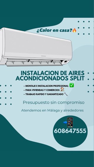 Se instala aires acondicionador