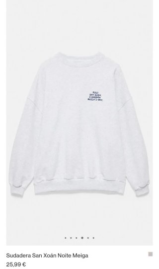 Sudadera Gris San Xoán Noite Meiga
