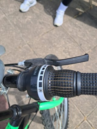 Bicicleta Montaña Negra y Verde, 24".