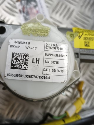 Cintura Sicurezza Sinistra Fiat 500L 07355997010
