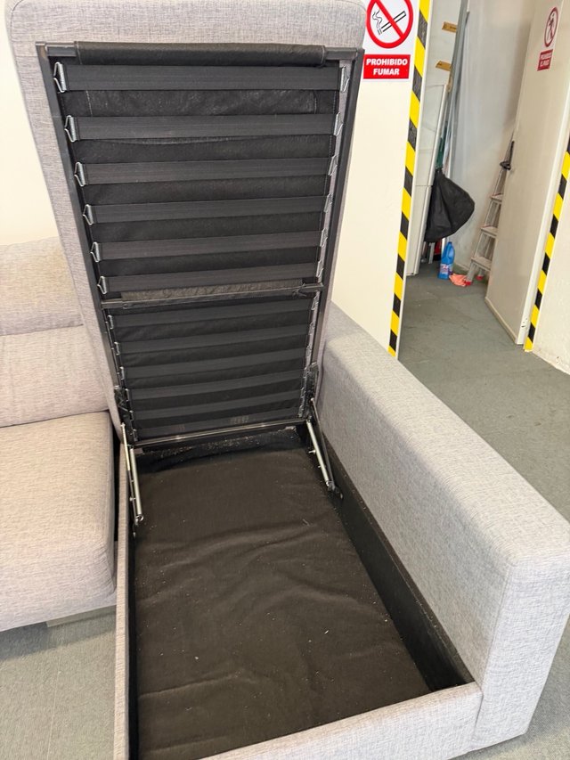 SOFÁ CHAISELONGUE KIBUK TELA GRIS SEGUNDAMANO