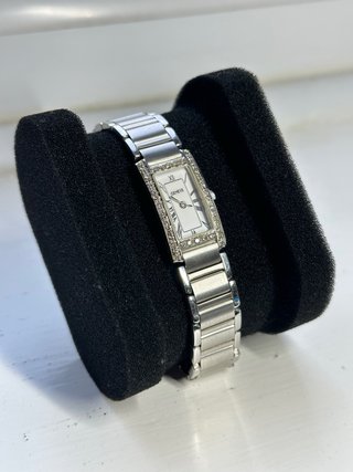 Reloj Geneve Oro Blanco 9K con Diamantes Original